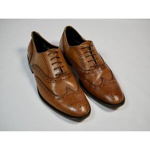 To Boot New York Adam Derrick Mens Tan Leather Wingtip Brogue Oxfords Size 8.5